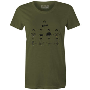 Legends of France Women'sBICI - THREAD+SPOKE | MTB APPAREL | ROAD BIKING T-SHIRTS | BICYCLE T SHIRTS |