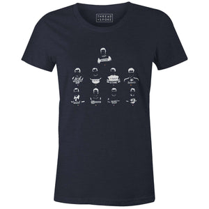 Legends of France Women'sBICI - THREAD+SPOKE | MTB APPAREL | ROAD BIKING T-SHIRTS | BICYCLE T SHIRTS |