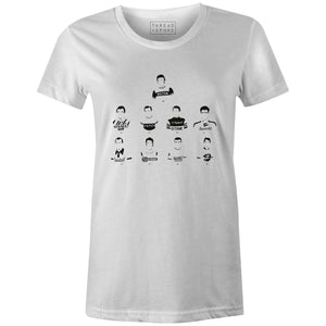 Legends of France Women'sBICI - THREAD+SPOKE | MTB APPAREL | ROAD BIKING T-SHIRTS | BICYCLE T SHIRTS |