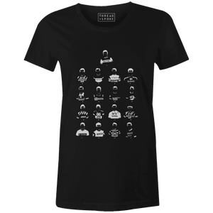 Legends Top Collection Women'sBICI - THREAD+SPOKE | MTB APPAREL | ROAD BIKING T-SHIRTS | BICYCLE T SHIRTS |