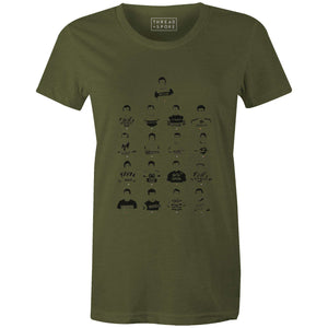Legends Top Collection Women'sBICI - THREAD+SPOKE | MTB APPAREL | ROAD BIKING T-SHIRTS | BICYCLE T SHIRTS |