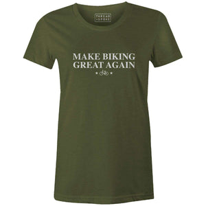 Make Biking Great Again Women'sThread+Spoke - THREAD+SPOKE | MTB APPAREL | ROAD BIKING T-SHIRTS | BICYCLE T SHIRTS |