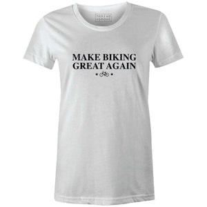 Make Biking Great Again Women'sThread+Spoke - THREAD+SPOKE | MTB APPAREL | ROAD BIKING T-SHIRTS | BICYCLE T SHIRTS |
