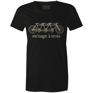Ménage á Trois Women'sThread+Spoke - THREAD+SPOKE | MTB APPAREL | ROAD BIKING T-SHIRTS | BICYCLE T SHIRTS |