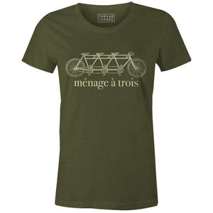 Ménage á Trois Women'sThread+Spoke - THREAD+SPOKE | MTB APPAREL | ROAD BIKING T-SHIRTS | BICYCLE T SHIRTS |