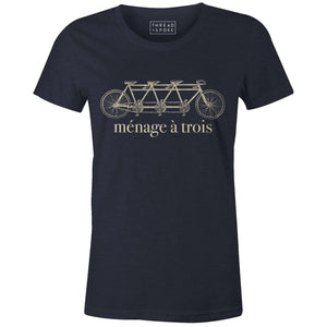 Ménage á Trois Women'sThread+Spoke - THREAD+SPOKE | MTB APPAREL | ROAD BIKING T-SHIRTS | BICYCLE T SHIRTS |