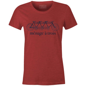 Ménage á Trois Women'sThread+Spoke - THREAD+SPOKE | MTB APPAREL | ROAD BIKING T-SHIRTS | BICYCLE T SHIRTS |