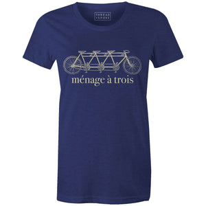 Ménage á Trois Women'sThread+Spoke - THREAD+SPOKE | MTB APPAREL | ROAD BIKING T-SHIRTS | BICYCLE T SHIRTS |