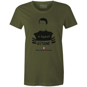 Monsieur Chrono Women'sBICI - THREAD+SPOKE | MTB APPAREL | ROAD BIKING T-SHIRTS | BICYCLE T SHIRTS |