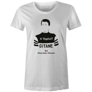 Monsieur Chrono Women'sBICI - THREAD+SPOKE | MTB APPAREL | ROAD BIKING T-SHIRTS | BICYCLE T SHIRTS |