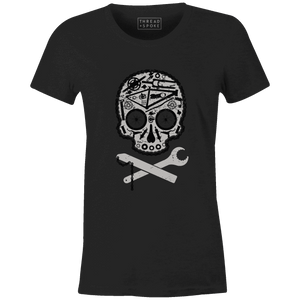 MTB Skull Women'sThread+Spoke - THREAD+SPOKE | MTB APPAREL | ROAD BIKING T-SHIRTS | BICYCLE T SHIRTS |