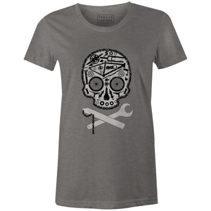 MTB Skull Women'sThread+Spoke - THREAD+SPOKE | MTB APPAREL | ROAD BIKING T-SHIRTS | BICYCLE T SHIRTS |