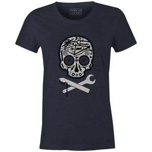 MTB Skull Women'sThread+Spoke - THREAD+SPOKE | MTB APPAREL | ROAD BIKING T-SHIRTS | BICYCLE T SHIRTS |