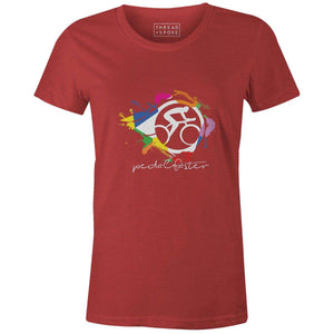 Pedal Faster Women'sZac Payne - THREAD+SPOKE | MTB APPAREL | ROAD BIKING T-SHIRTS | BICYCLE T SHIRTS |