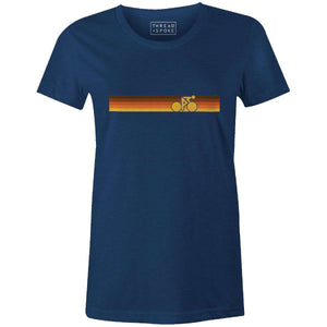 Rainbow Biker Vintage Brown Women'sThread+Spoke - THREAD+SPOKE | MTB APPAREL | ROAD BIKING T-SHIRTS | BICYCLE T SHIRTS |
