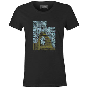 Ride Moab Women'sJordon Mazziotti - THREAD+SPOKE | MTB APPAREL | ROAD BIKING T-SHIRTS | BICYCLE T SHIRTS |