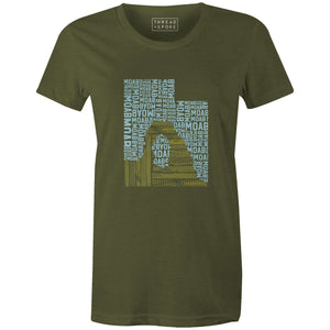 Ride Moab Women'sJordon Mazziotti - THREAD+SPOKE | MTB APPAREL | ROAD BIKING T-SHIRTS | BICYCLE T SHIRTS |