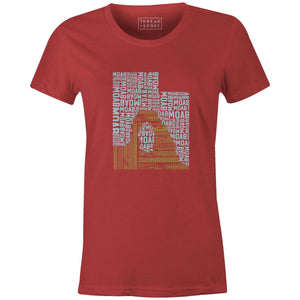 Ride Moab Women'sJordon Mazziotti - THREAD+SPOKE | MTB APPAREL | ROAD BIKING T-SHIRTS | BICYCLE T SHIRTS |