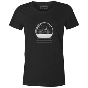 Snow Globe Tee Women'sThread+Spoke - THREAD+SPOKE | MTB APPAREL | ROAD BIKING T-SHIRTS | BICYCLE T SHIRTS |