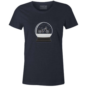 Snow Globe Tee Women'sThread+Spoke - THREAD+SPOKE | MTB APPAREL | ROAD BIKING T-SHIRTS | BICYCLE T SHIRTS |