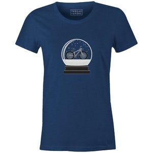 Snow Globe Tee Women'sThread+Spoke - THREAD+SPOKE | MTB APPAREL | ROAD BIKING T-SHIRTS | BICYCLE T SHIRTS |