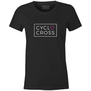 I Love Cyclocross Women'sThread+Spoke - THREAD+SPOKE | MTB APPAREL | ROAD BIKING T-SHIRTS | BICYCLE T SHIRTS |