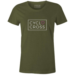I Love Cyclocross Women'sThread+Spoke - THREAD+SPOKE | MTB APPAREL | ROAD BIKING T-SHIRTS | BICYCLE T SHIRTS |