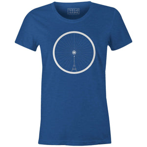 T+S Eiffel Tower Wheel Women'sThread+Spoke - THREAD+SPOKE | MTB APPAREL | ROAD BIKING T-SHIRTS | BICYCLE T SHIRTS |