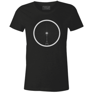 T+S Eiffel Tower Wheel Women'sThread+Spoke - THREAD+SPOKE | MTB APPAREL | ROAD BIKING T-SHIRTS | BICYCLE T SHIRTS |