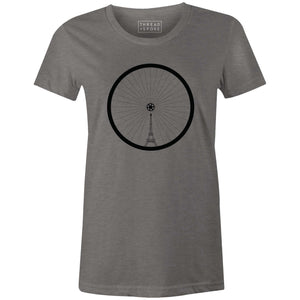 T+S Eiffel Tower Wheel Women'sThread+Spoke - THREAD+SPOKE | MTB APPAREL | ROAD BIKING T-SHIRTS | BICYCLE T SHIRTS |