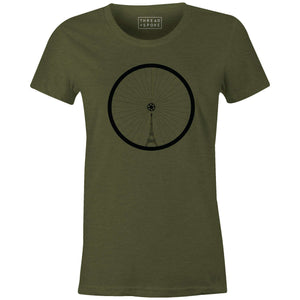 T+S Eiffel Tower Wheel Women'sThread+Spoke - THREAD+SPOKE | MTB APPAREL | ROAD BIKING T-SHIRTS | BICYCLE T SHIRTS |