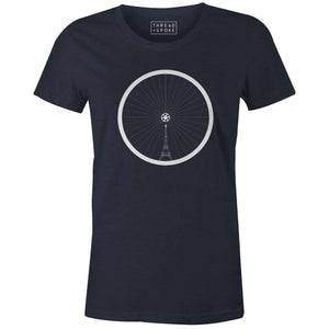 T+S Eiffel Tower Wheel Women'sThread+Spoke - THREAD+SPOKE | MTB APPAREL | ROAD BIKING T-SHIRTS | BICYCLE T SHIRTS |