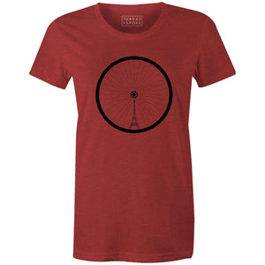 T+S Eiffel Tower Wheel Women'sThread+Spoke - THREAD+SPOKE | MTB APPAREL | ROAD BIKING T-SHIRTS | BICYCLE T SHIRTS |