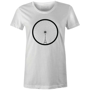 T+S Eiffel Tower Wheel Women'sThread+Spoke - THREAD+SPOKE | MTB APPAREL | ROAD BIKING T-SHIRTS | BICYCLE T SHIRTS |