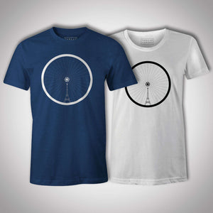 T+S Eiffel Tower Wheel Women'sThread+Spoke - THREAD+SPOKE | MTB APPAREL | ROAD BIKING T-SHIRTS | BICYCLE T SHIRTS |