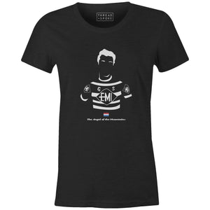 The Angel of the Mountains Women'sBICI - THREAD+SPOKE | MTB APPAREL | ROAD BIKING T-SHIRTS | BICYCLE T SHIRTS |