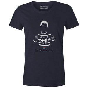 The Angel of the Mountains Women'sBICI - THREAD+SPOKE | MTB APPAREL | ROAD BIKING T-SHIRTS | BICYCLE T SHIRTS |