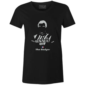 The Badger Women'sBICI - THREAD+SPOKE | MTB APPAREL | ROAD BIKING T-SHIRTS | BICYCLE T SHIRTS |