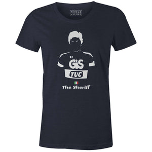 The Sheriff Women'sBICI - THREAD+SPOKE | MTB APPAREL | ROAD BIKING T-SHIRTS | BICYCLE T SHIRTS |