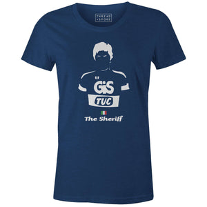 The Sheriff Women'sBICI - THREAD+SPOKE | MTB APPAREL | ROAD BIKING T-SHIRTS | BICYCLE T SHIRTS |