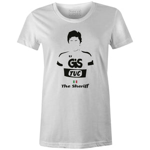 The Sheriff Women'sBICI - THREAD+SPOKE | MTB APPAREL | ROAD BIKING T-SHIRTS | BICYCLE T SHIRTS |