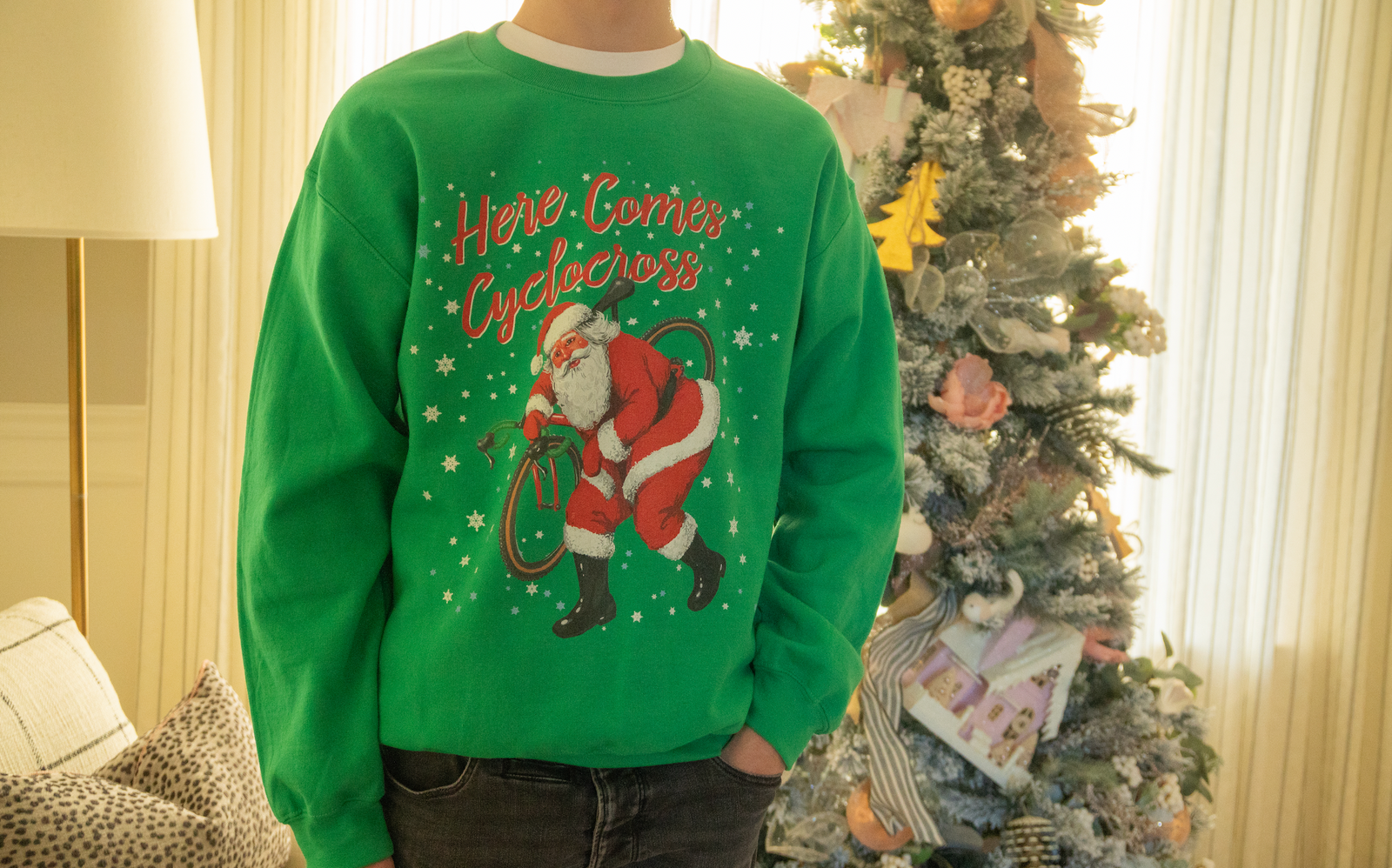  thread and spoke, cheap cycling shirts, best cycling apparel, best cycling shirts, best cycling accessories, cycling holiday guide, best cycling gifts for Christmas, ugly Christmas sweaters, 