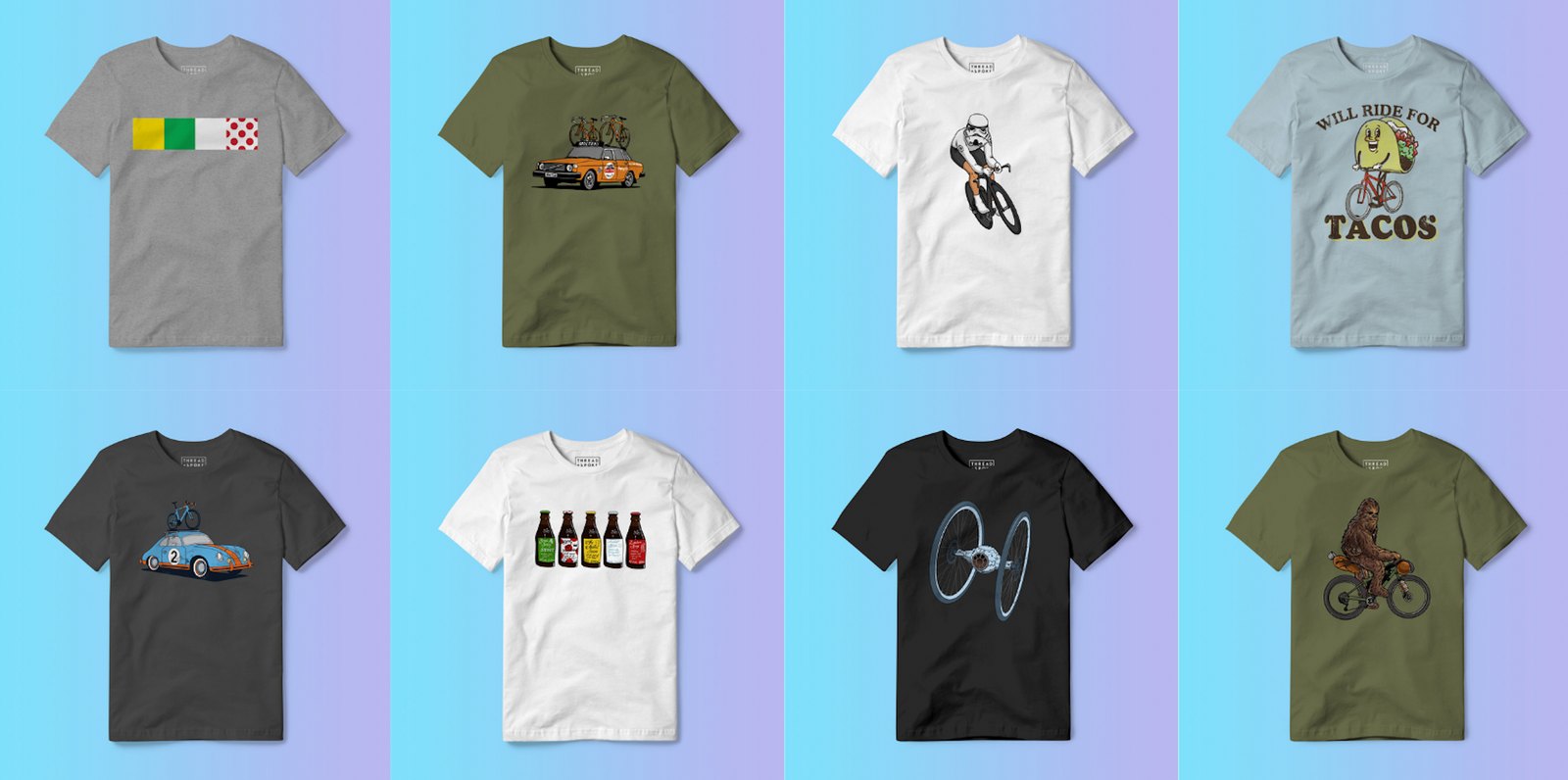 cycling apparel, thread and spoke, cycling t-shirts, women’s cycling apparel, men’s cycling shirts, best cycling shirts, custom cycling apparel, star wars yoda shirt, star wars cycling,