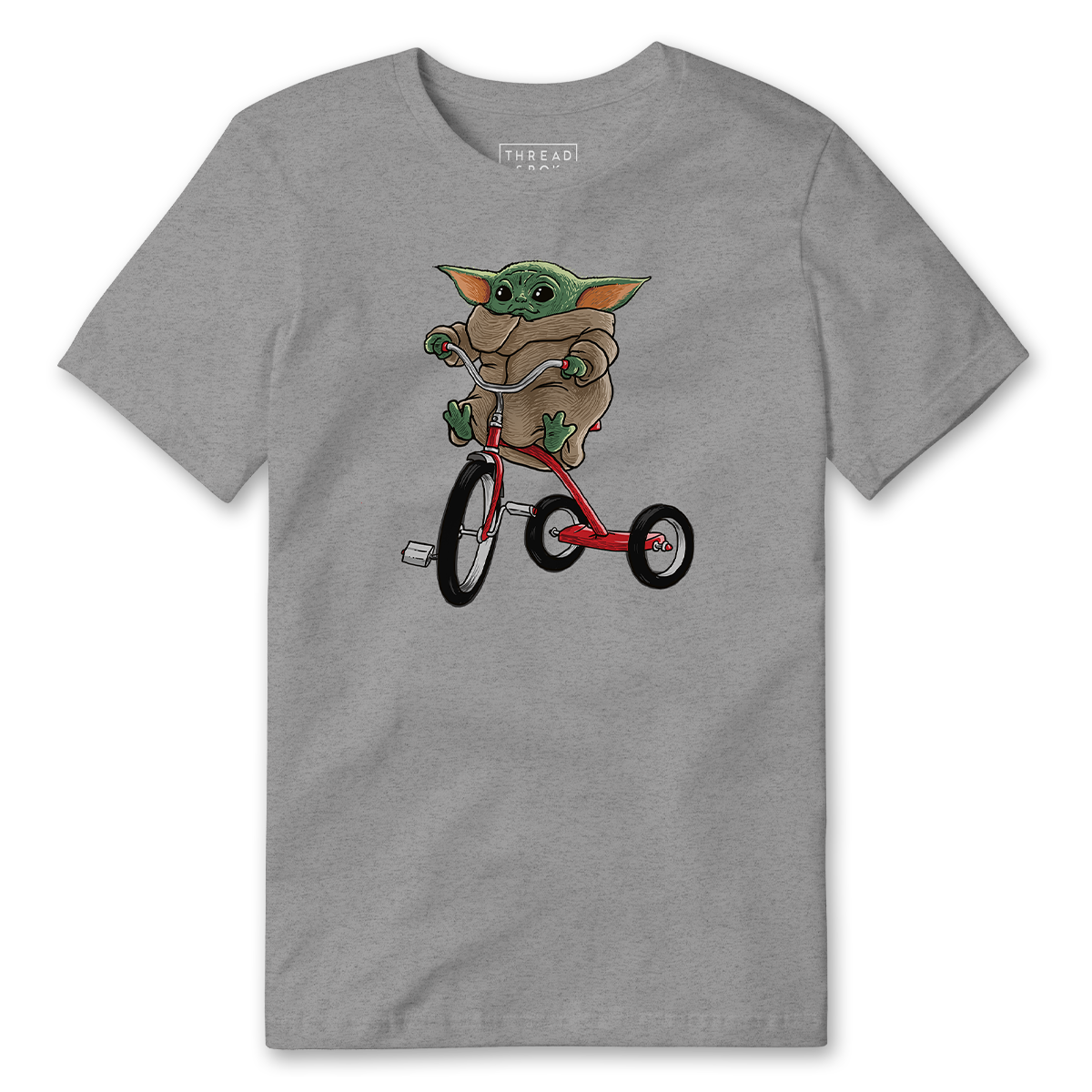 baby yoda bike helmet Baby Yoda's Tricycle XXL / Heather Grey / Men's/Unisex