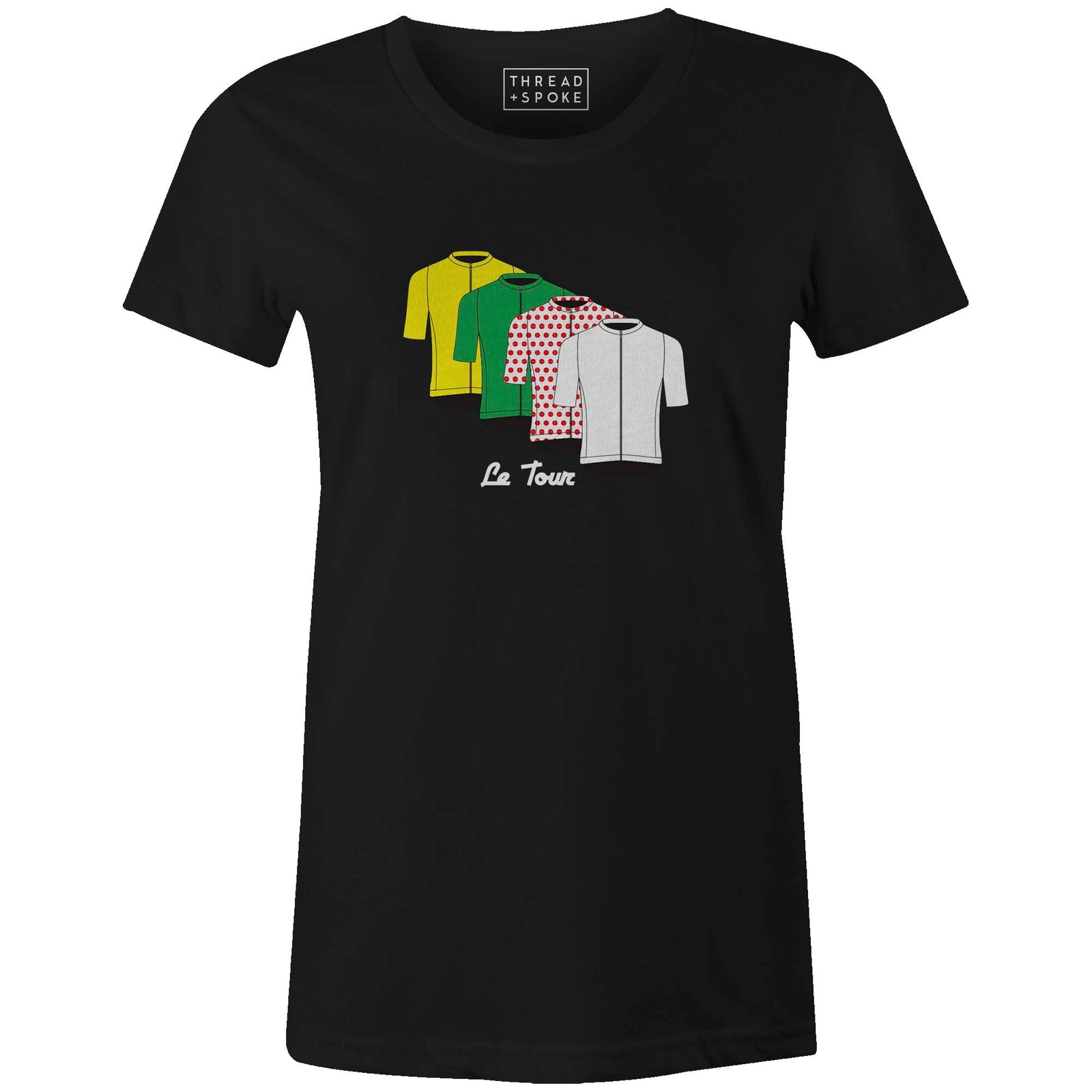 Le Tour Jersey Women'sThread+Spoke - THREAD+SPOKE | MTB APPAREL | ROAD BIKING T-SHIRTS | BICYCLE T SHIRTS |