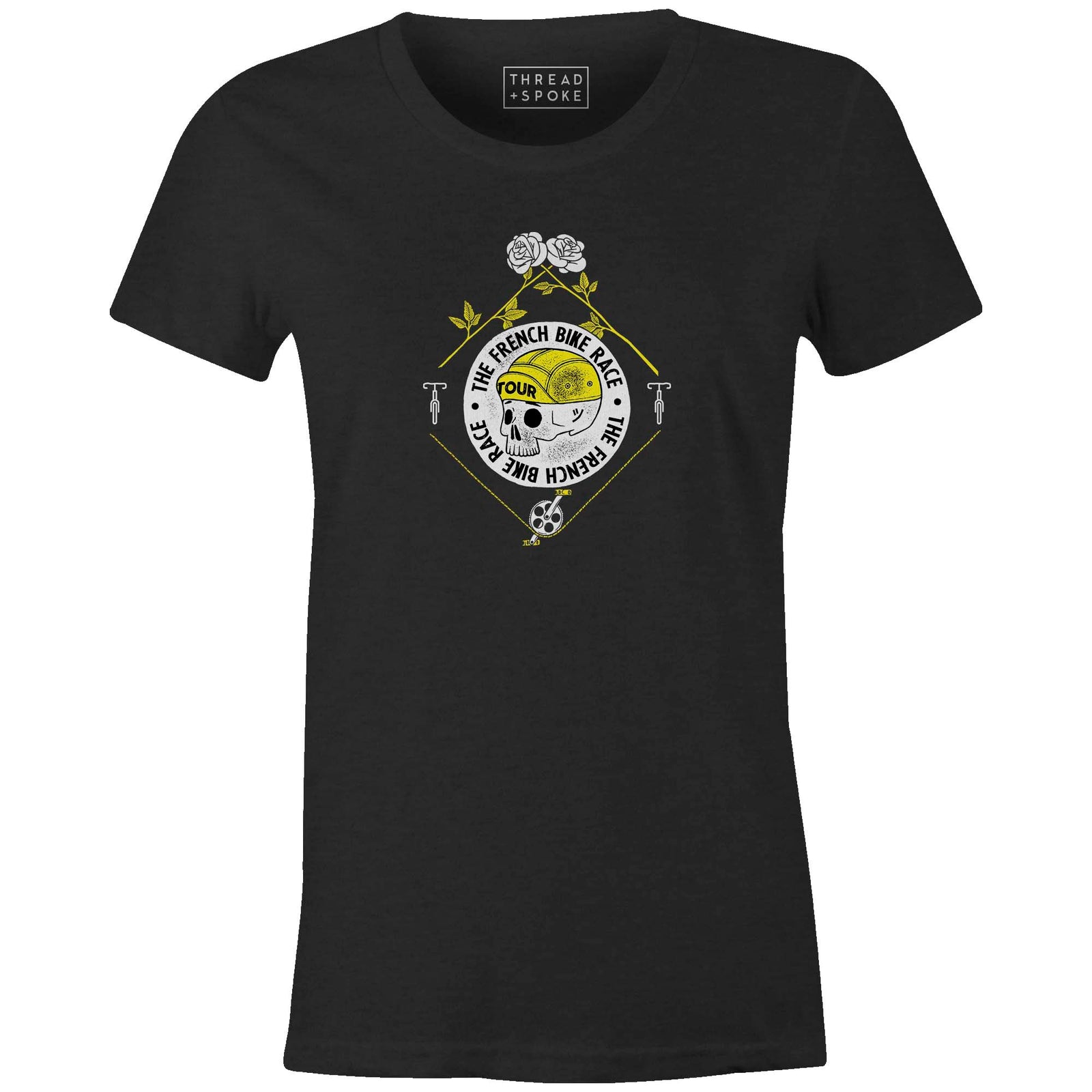 The French Bike Race Women'sThread+Spoke - THREAD+SPOKE | MTB APPAREL | ROAD BIKING T-SHIRTS | BICYCLE T SHIRTS |
