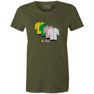 Le Tour Jersey Women'sThread+Spoke - THREAD+SPOKE | MTB APPAREL | ROAD BIKING T-SHIRTS | BICYCLE T SHIRTS |