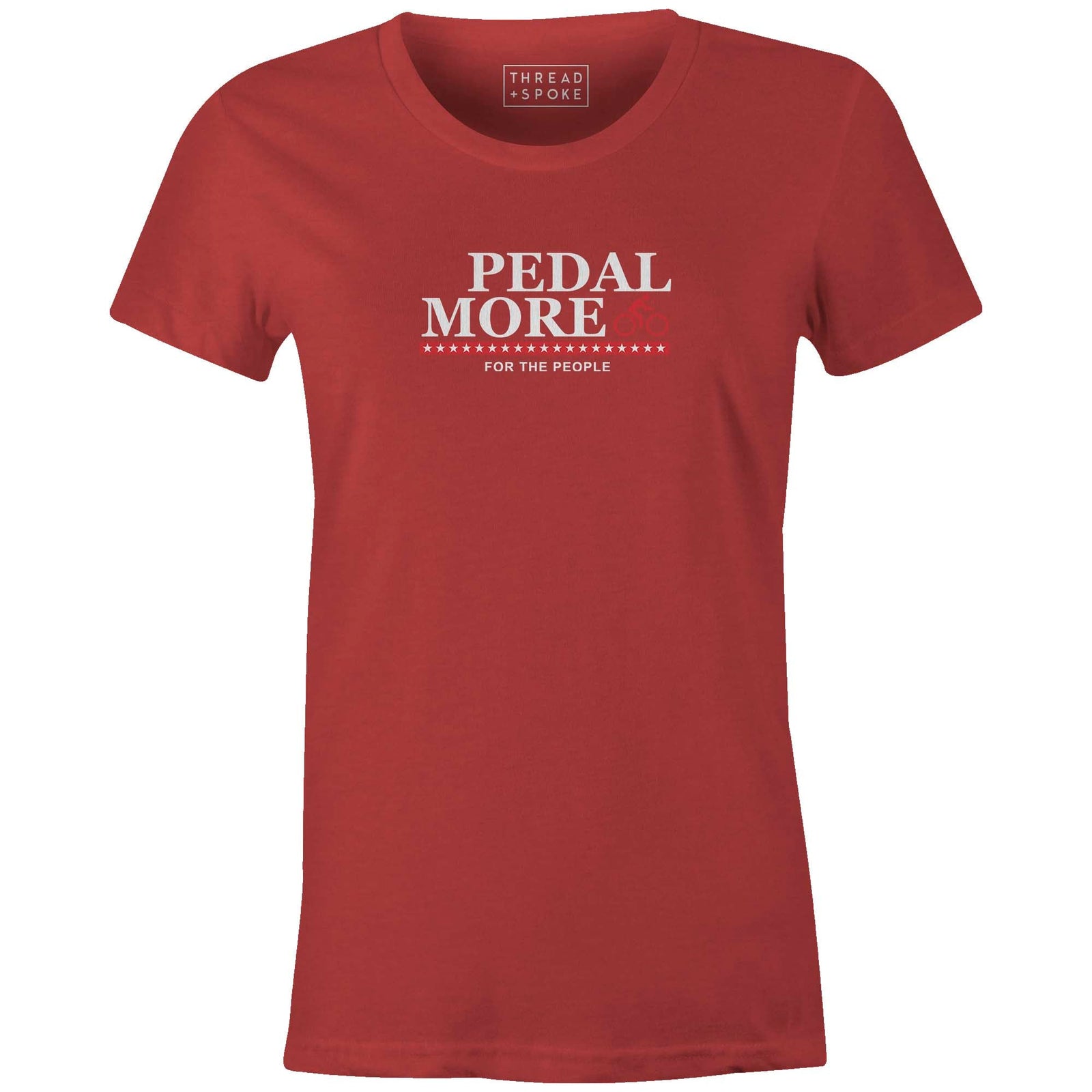 Pedal More | For the People Women'sTHREAD+SPOKE - THREAD+SPOKE | MTB APPAREL | ROAD BIKING T-SHIRTS | BICYCLE T SHIRTS |