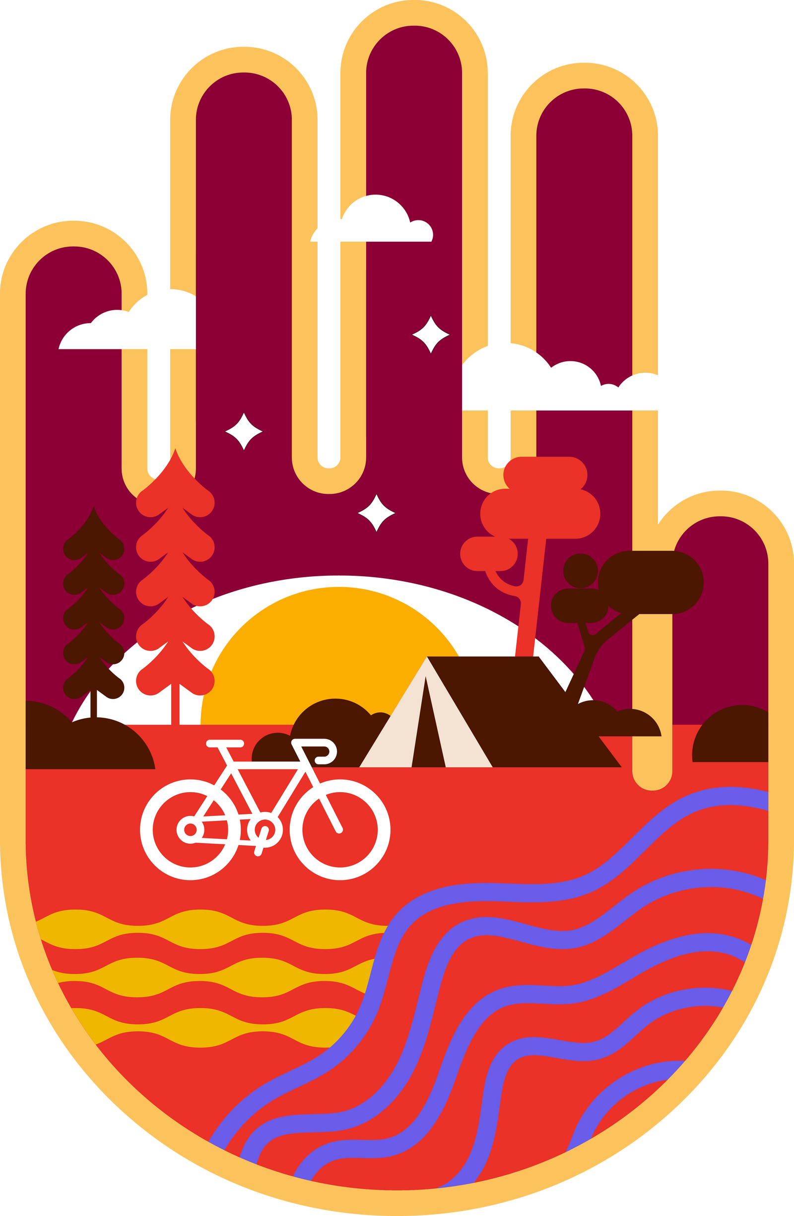 Hamsa AmuletThread+Spoke - THREAD+SPOKE | MTB APPAREL | ROAD BIKING T-SHIRTS | BICYCLE T SHIRTS |