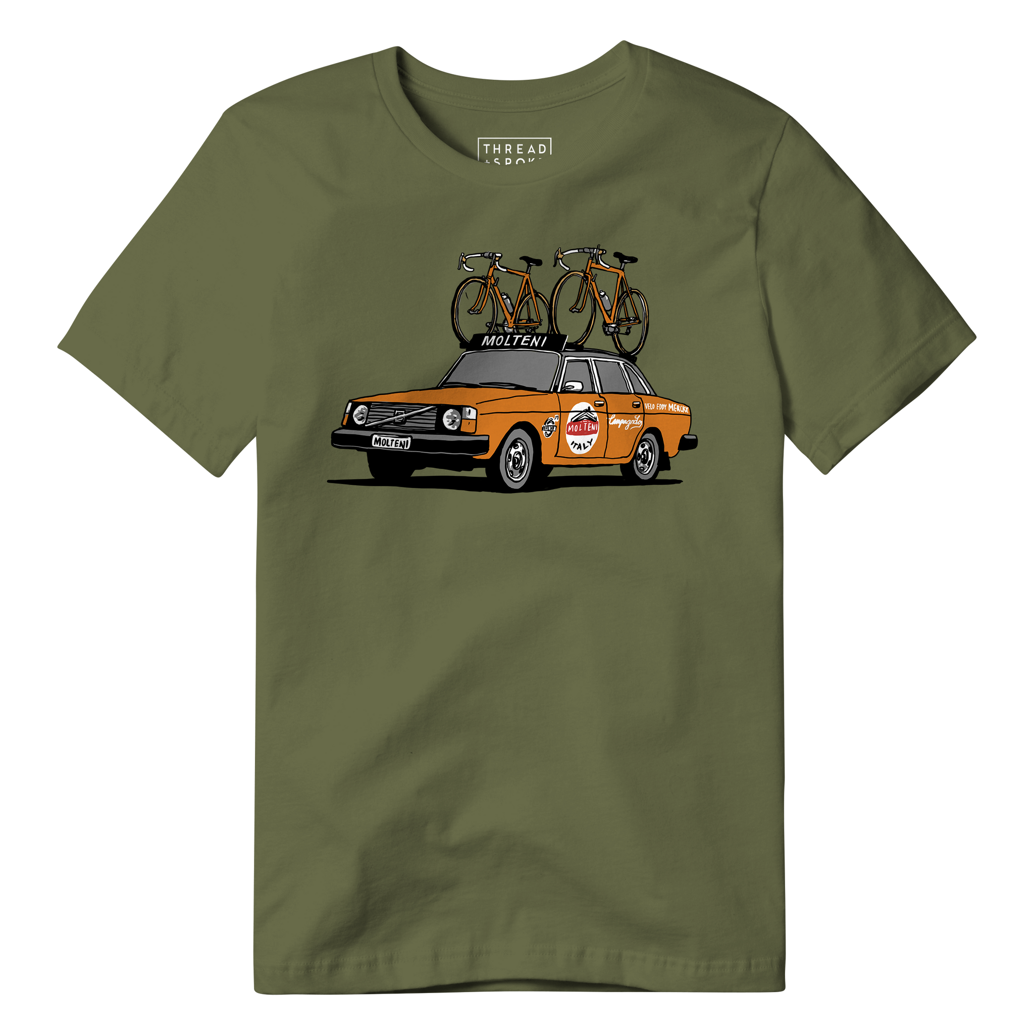 molteni rennrad trikot Molteni Team Car Men's/Unisex / Military Green / XXL